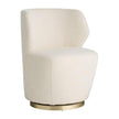 Arteriors Poppy Chair Cloud Boucle Champagne Swivel