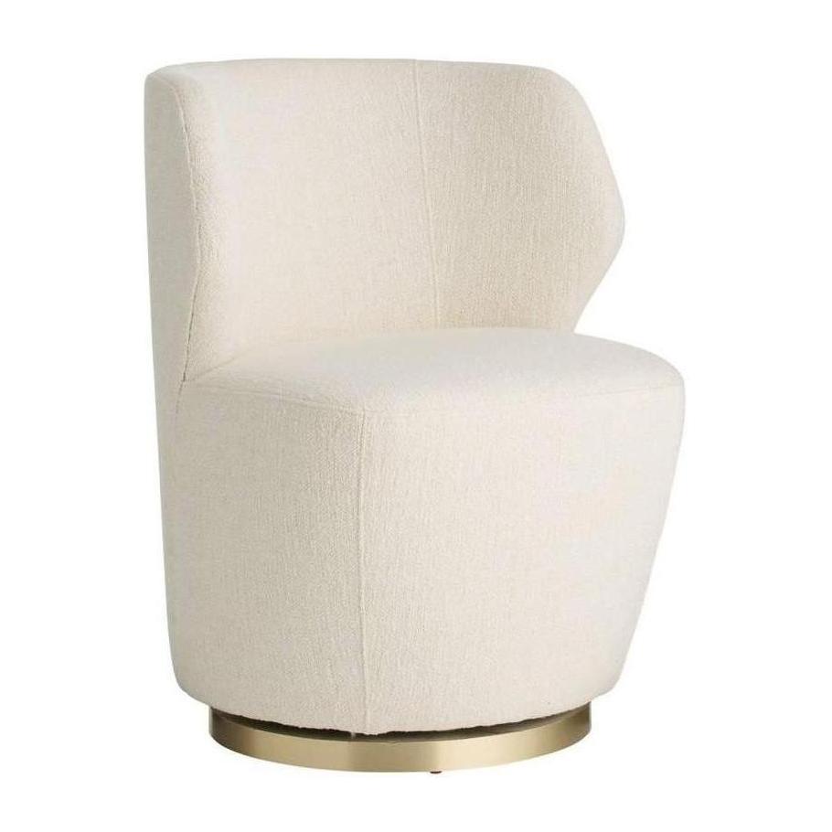 Arteriors Poppy Chair Cloud Boucle Champagne Swivel