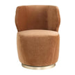 Arteriors Poppy Chair Cider Velvet Champagne Swivel
