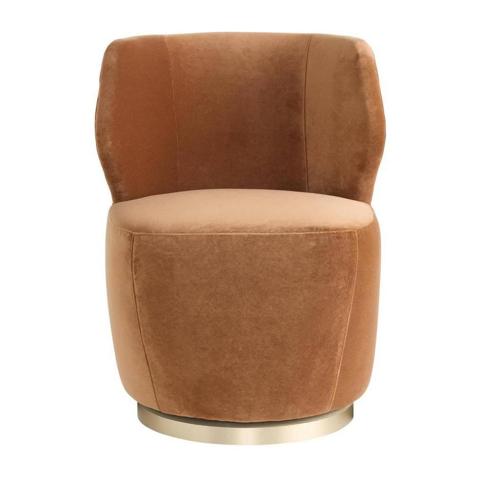 Arteriors Poppy Chair Cider Velvet Champagne Swivel