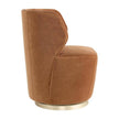 Arteriors Poppy Chair Cider Velvet Champagne Swivel