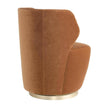 Arteriors Poppy Chair Cider Velvet Champagne Swivel