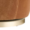 Arteriors Poppy Chair Cider Velvet Champagne Swivel