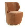 Arteriors Poppy Chair Cider Velvet Champagne Swivel