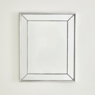 Global Views Silver Vermeil Rope Mirror