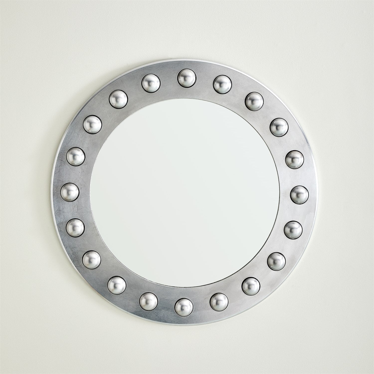 Global Views Silver Embedded Sphere Mirror Clearance
