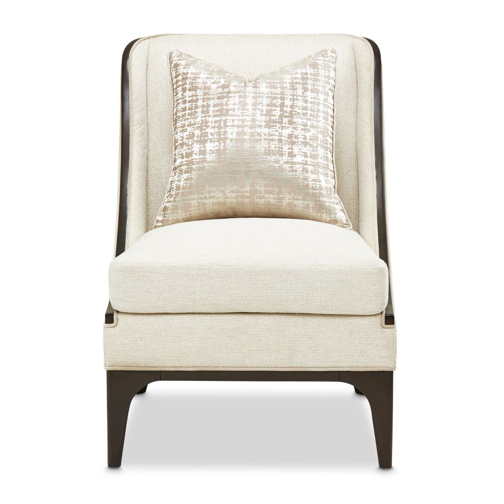 Michael Amini Paris Chic Accent Chair - Cremini/Espresso