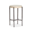 Magnussen Home Jennings Edgecomb Grey And Weathered Antique Nickel Round Accent Table