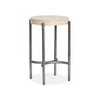 Magnussen Home Jennings Edgecomb Grey And Weathered Antique Nickel Round Accent Table