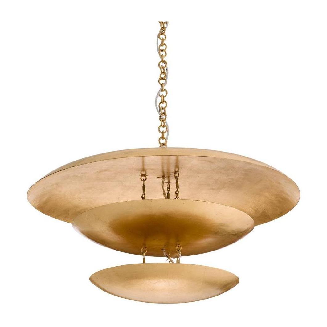 Arteriors Florko Gold Leafed Chandelier