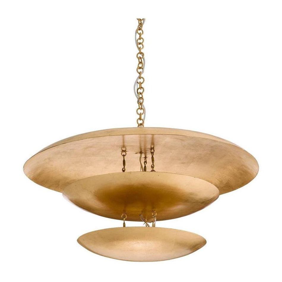 Arteriors Florko Gold Leafed Chandelier