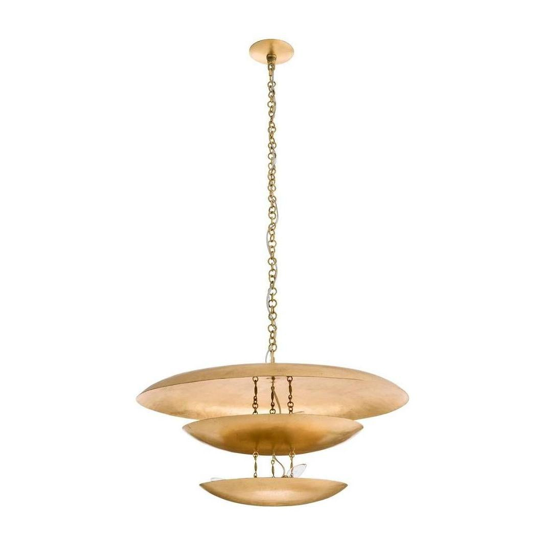 Arteriors Florko Gold Leafed Chandelier