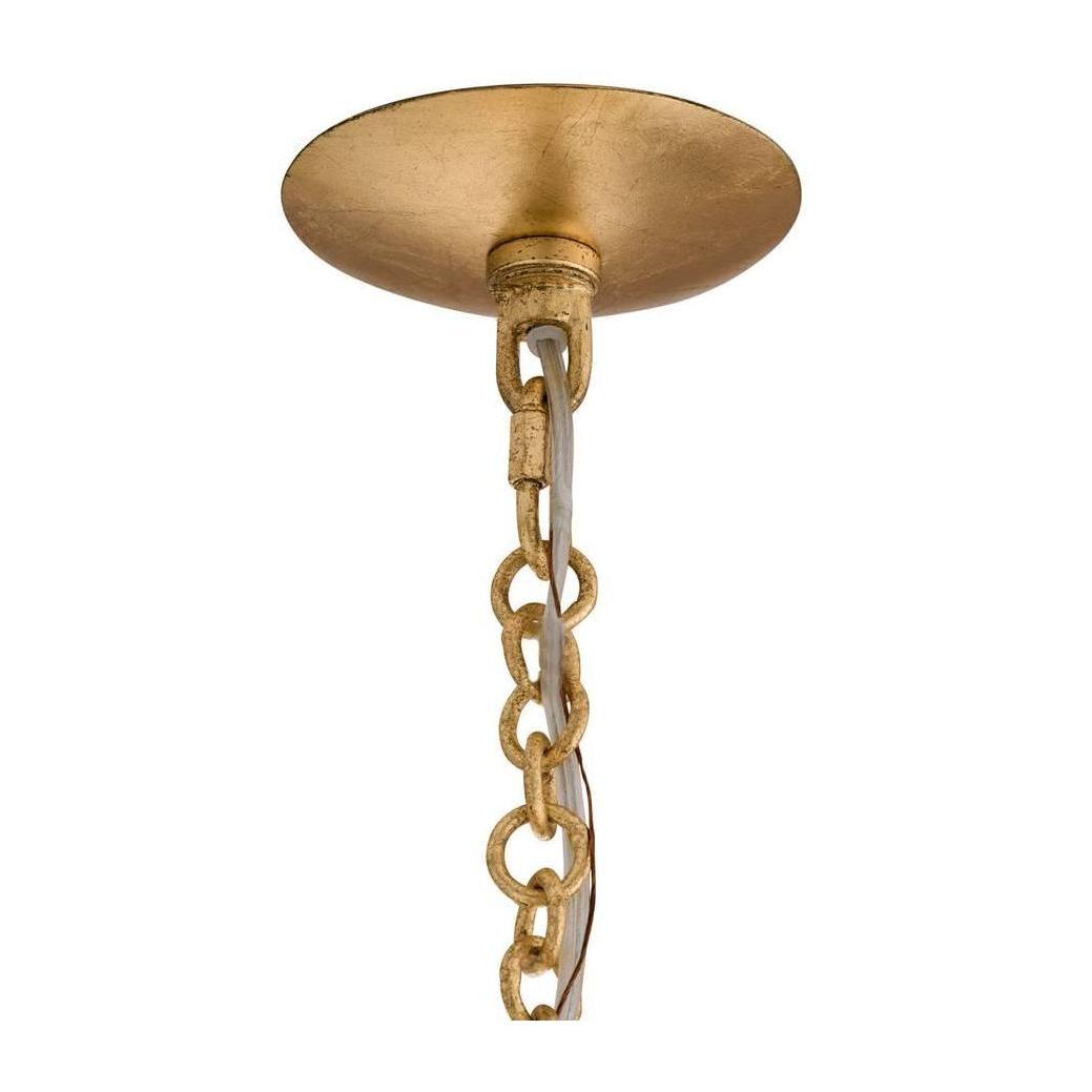 Arteriors Florko Gold Leafed Chandelier