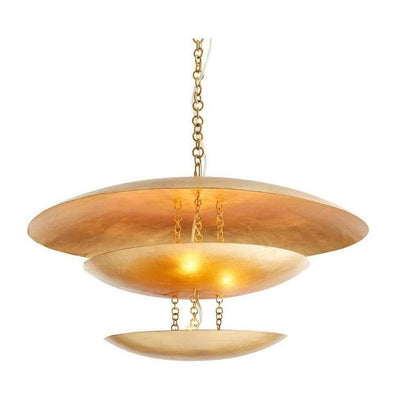 Arteriors Florko Gold Leafed Chandelier