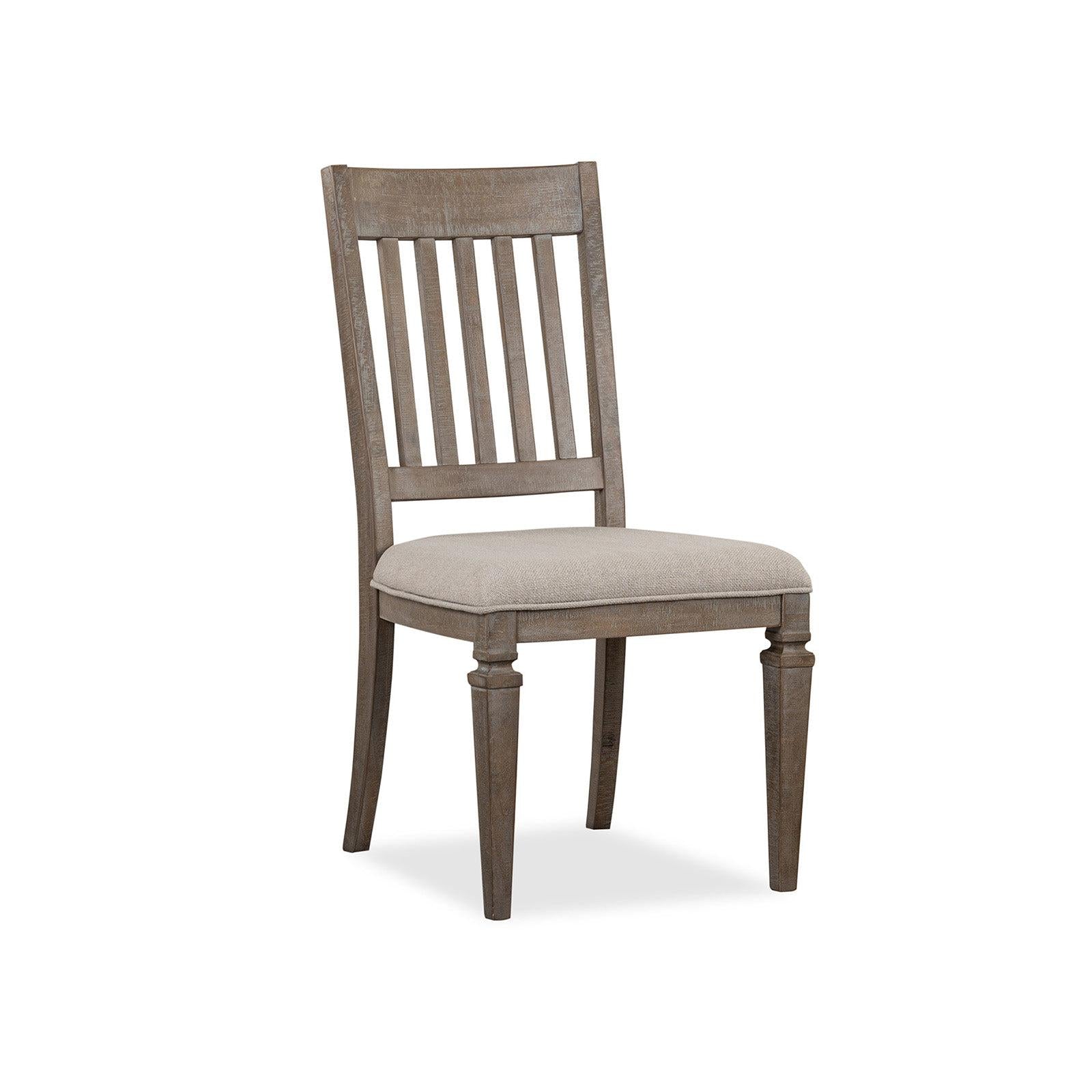 Magnussen Home Lancaster Dovetail Grey Upholstered Side Chair Set of 2