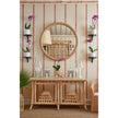 Chelsea House Dunmore Round Wicker Mirror