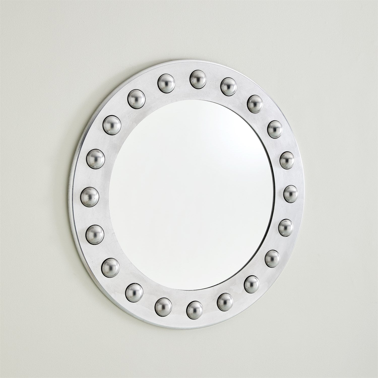 Global Views Silver Embedded Sphere Mirror Clearance