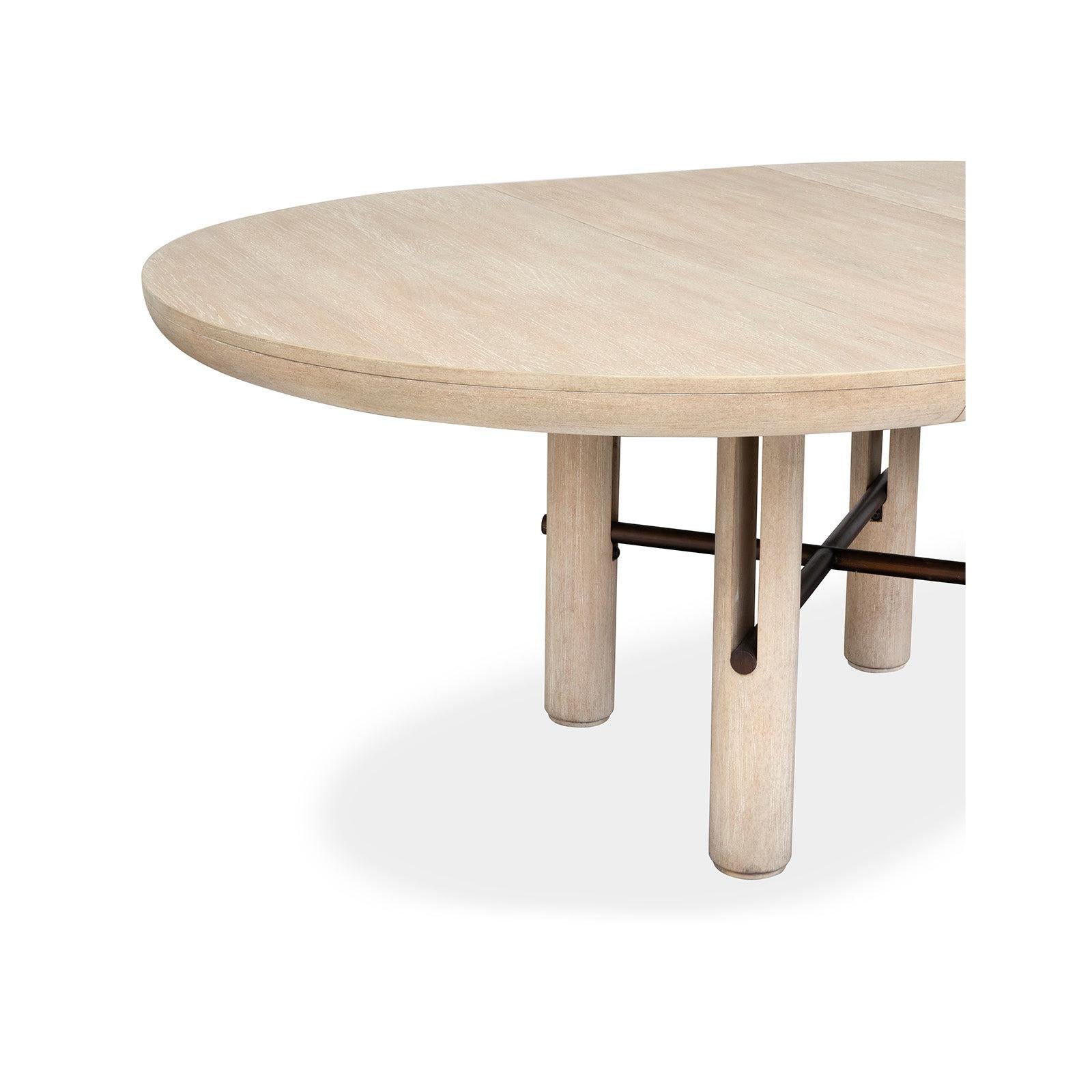 Salt Life Home Sunset Cove Sanibel Brown Extendable Round Dining Table