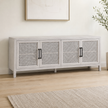 Bassett Mirror Pentak White Four Door Cabinet