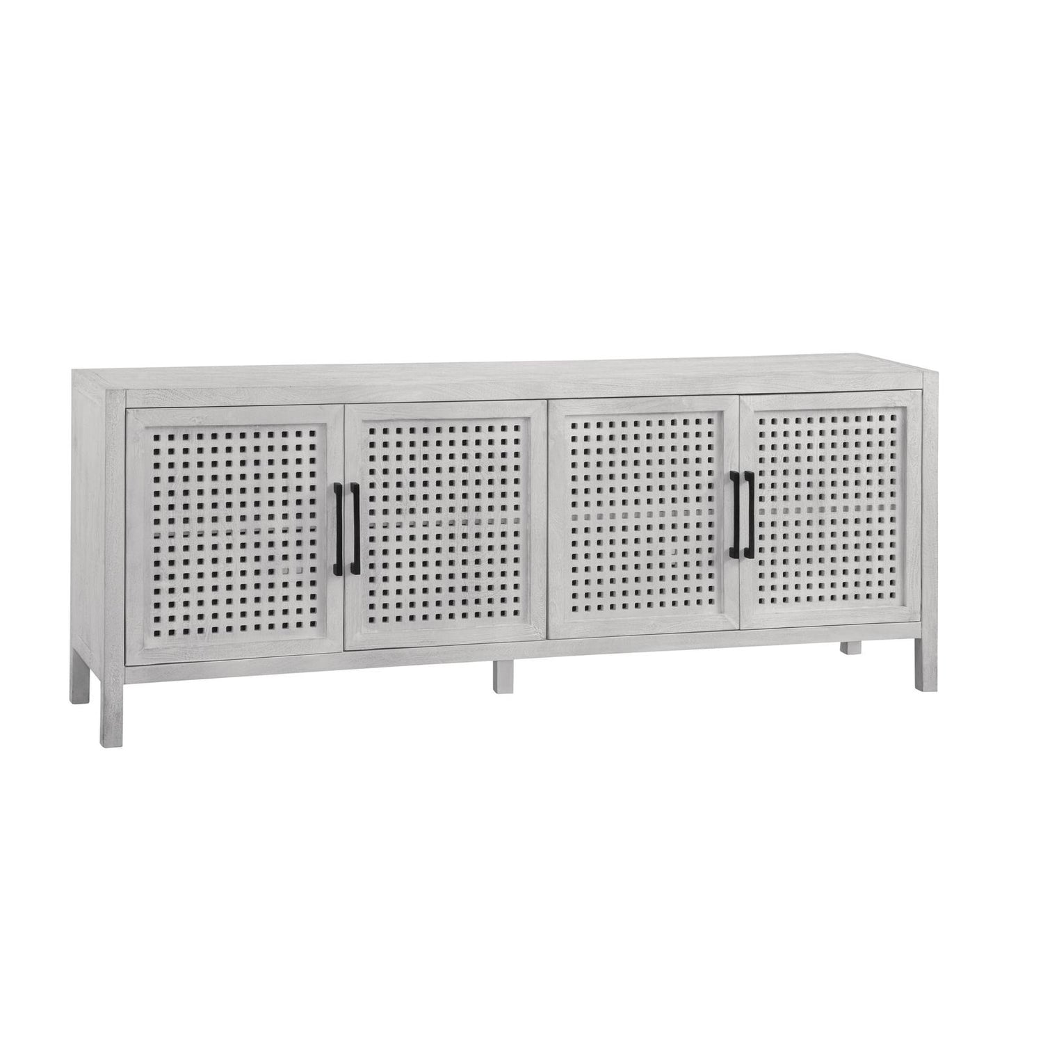 Bassett Mirror Pentak White Four Door Cabinet