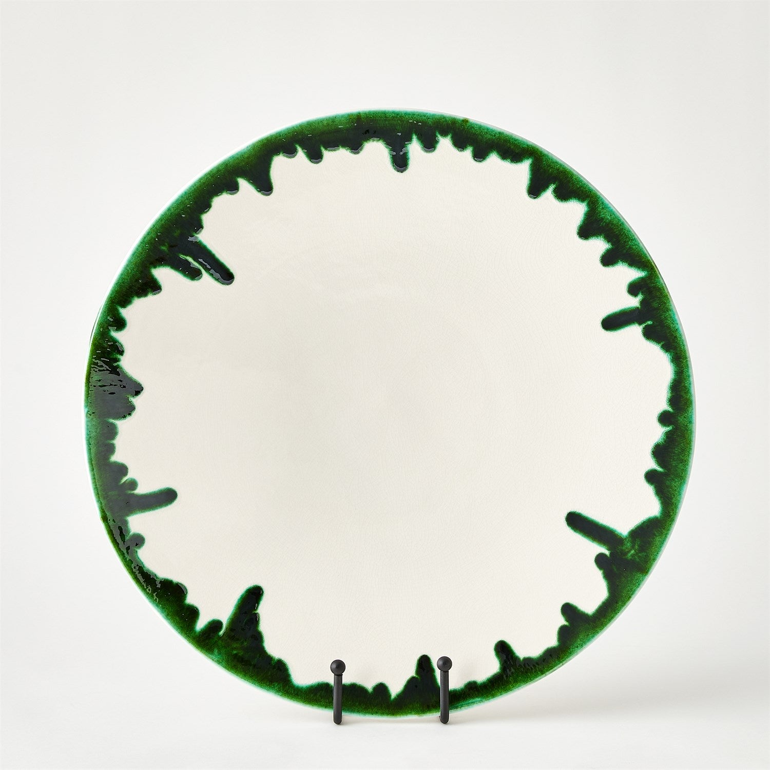 Global Views Emerald Dripping Charger