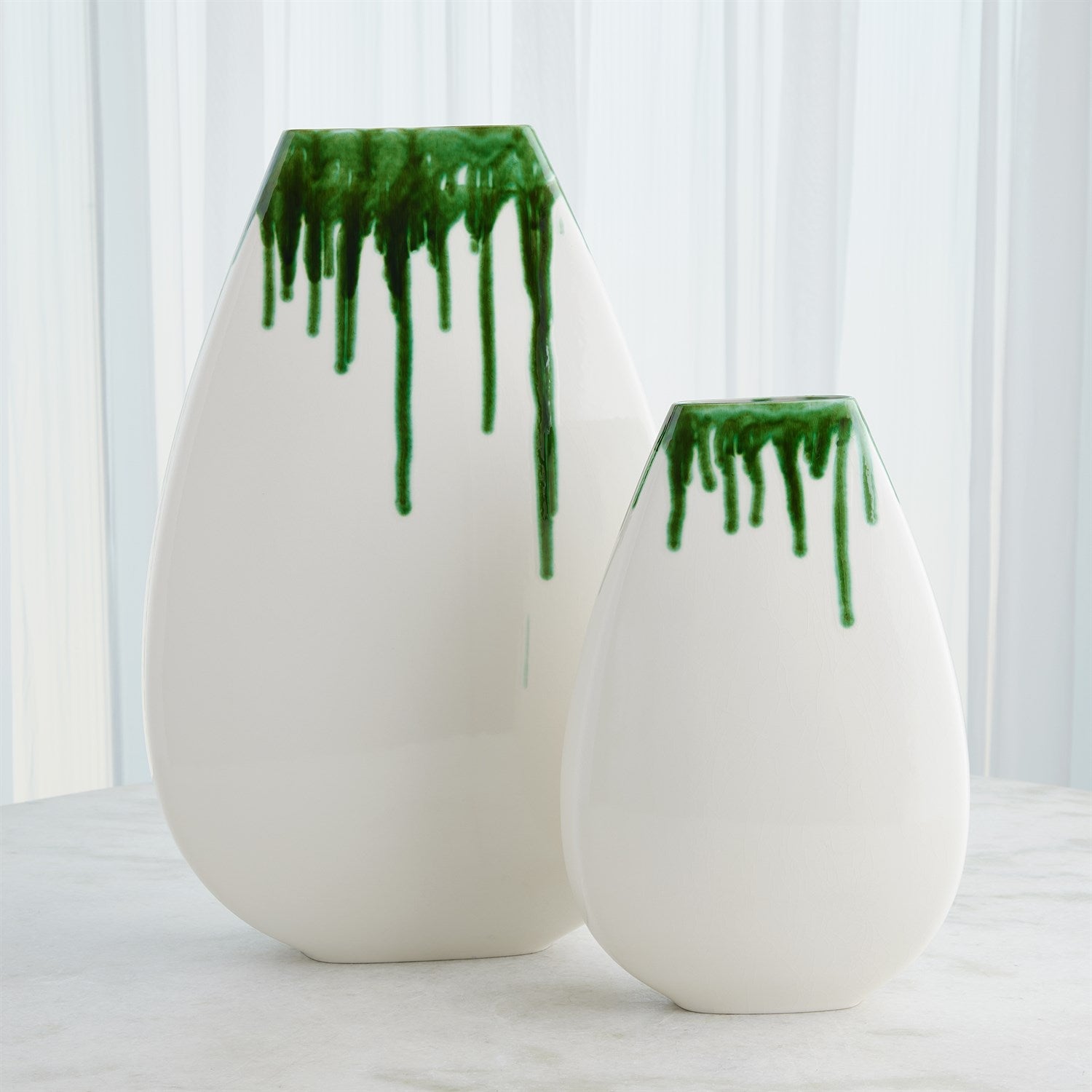 Global Views Emerald Giant Teardrop Vase
