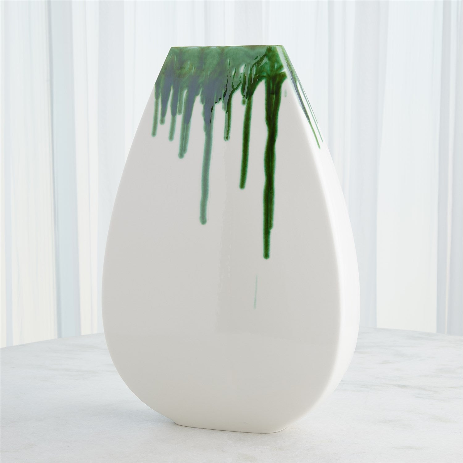 Global Views Emerald Giant Teardrop Vase