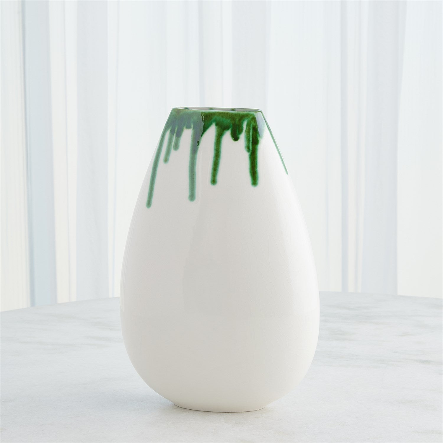 Global Views Emerald Giant Teardrop Vase
