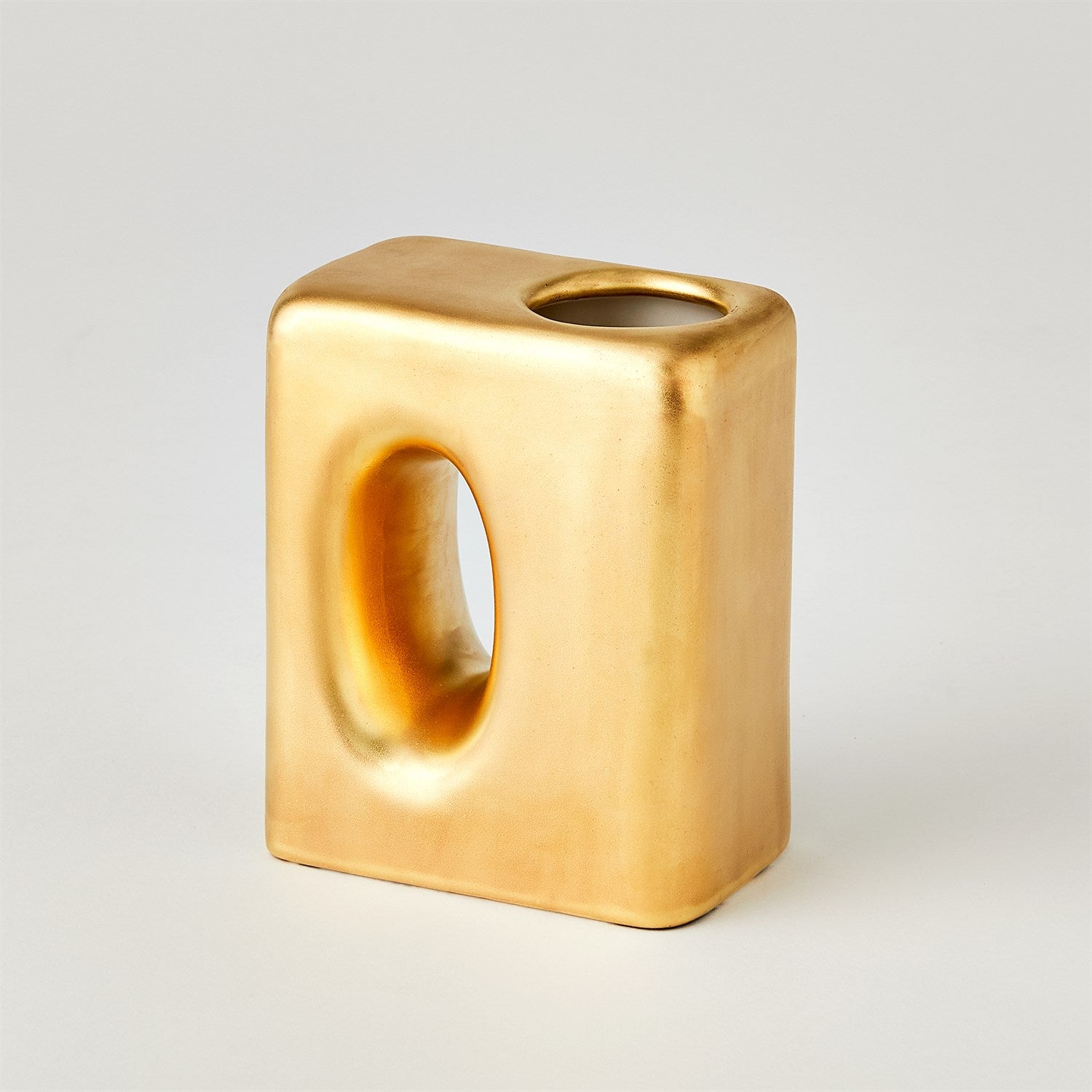 Global Views Matte Gold Oh Yes Vase