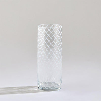 Global Views Swirl Highball Glass Milk