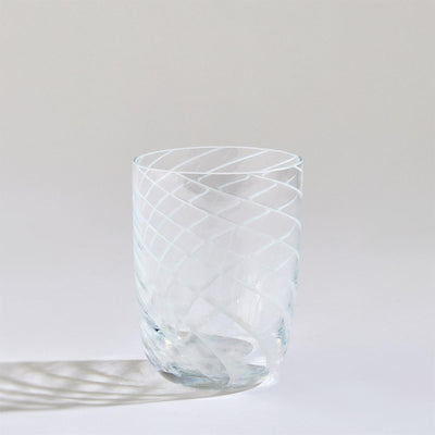 Global Views Swirl DOF Glass Milk