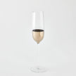 Global Views Metallic Orb Champagne Flute Platinum