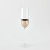 Global Views Metallic Orb Champagne Flute Platinum