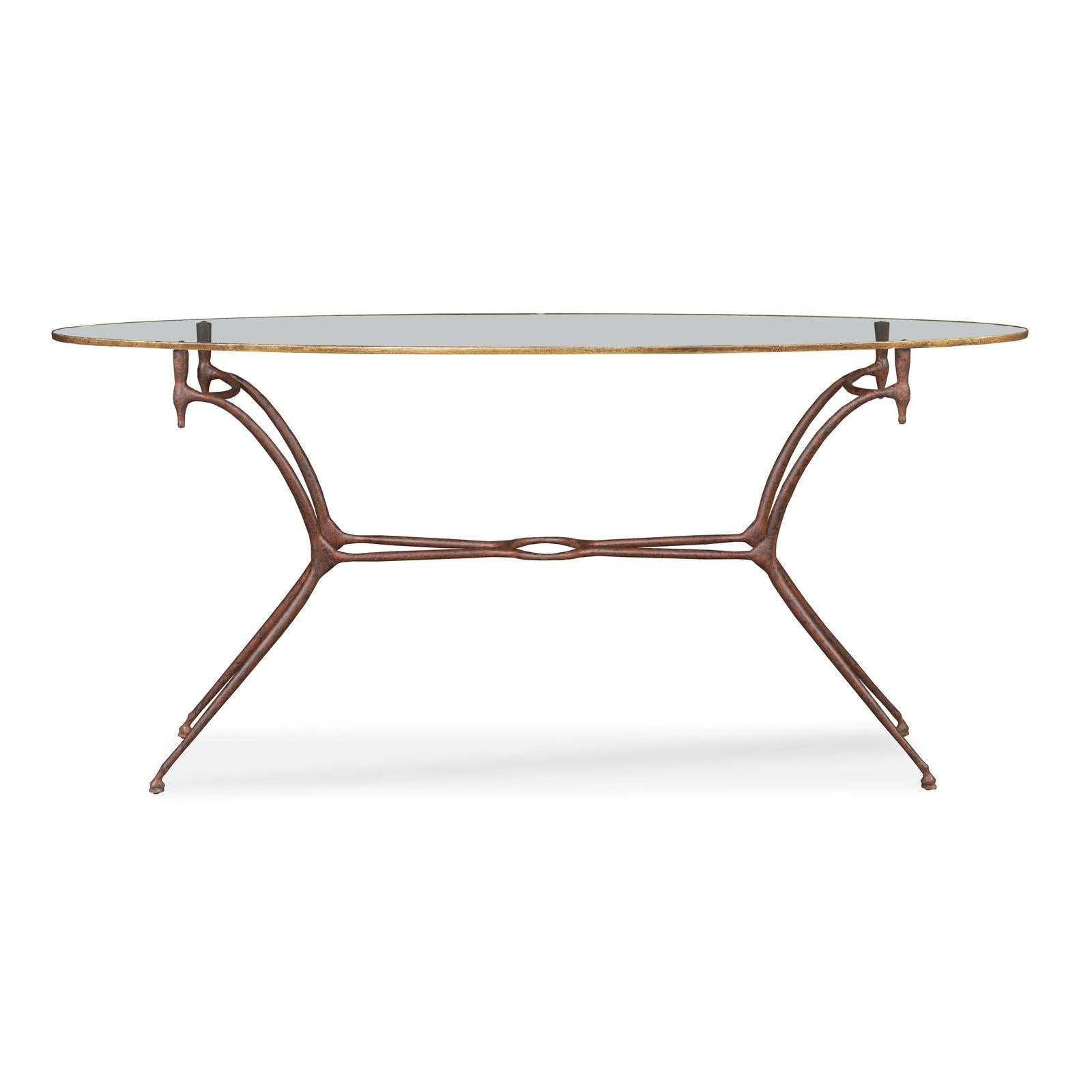 Maitland Smith 1940S French Long Oval Console Table