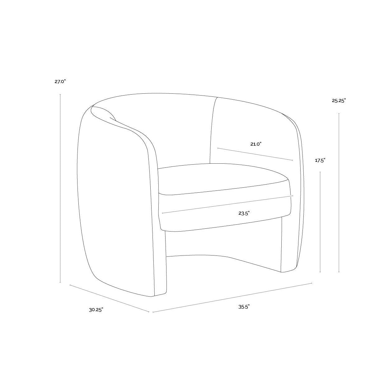 Sunpan Mircea Lounge Chair
