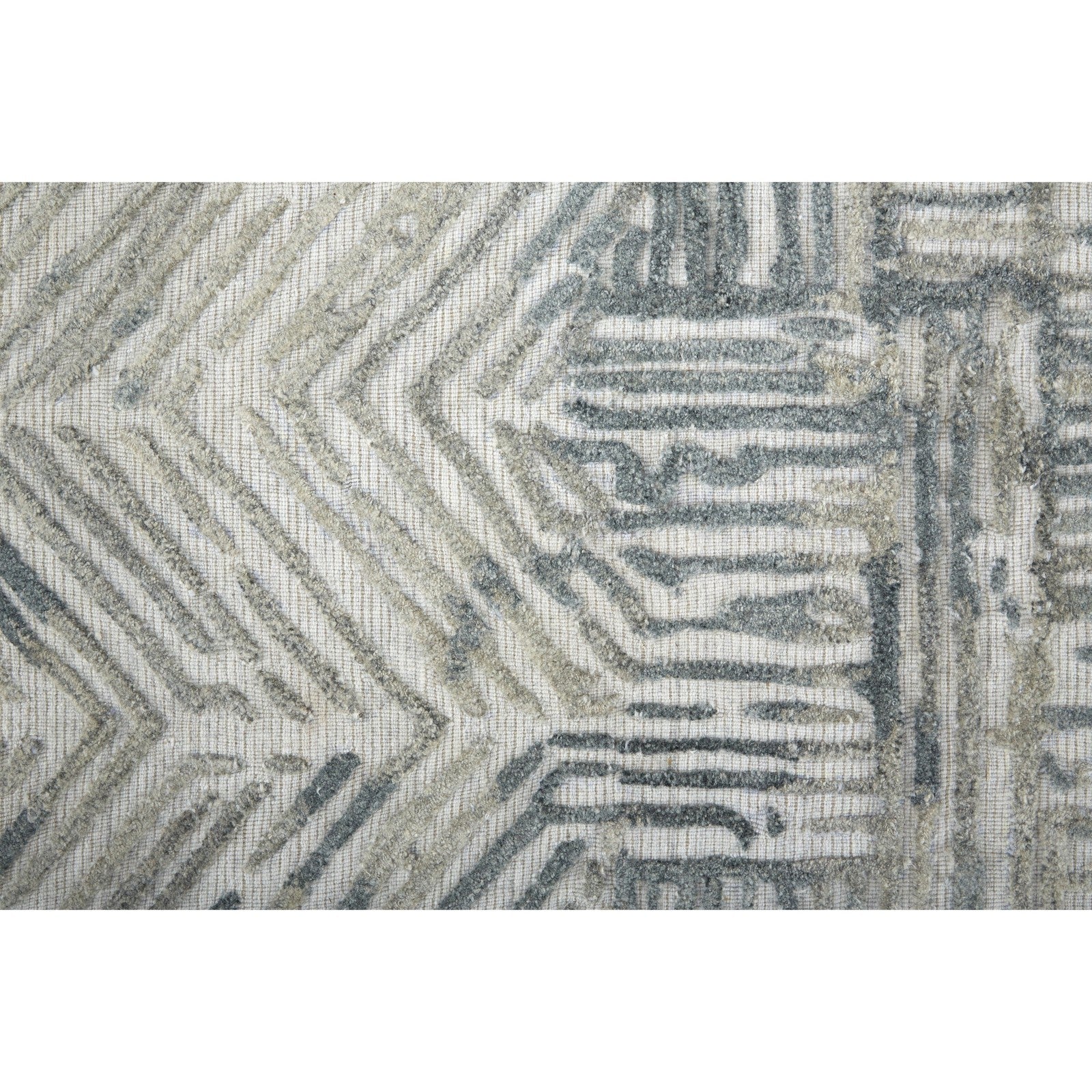 Feizy Elias 6891F Modern Abstract in Green/Blue/Ivory