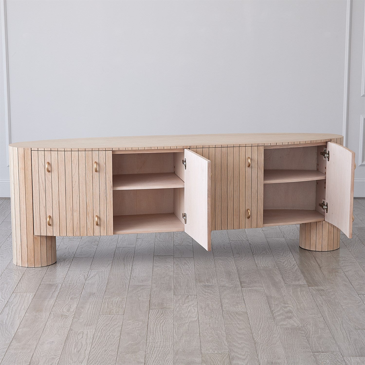 Global Views Luna Natural Oak Media Console