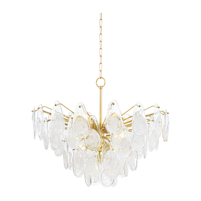 Hudson Valley Lighting Darcia 15 Light 35.75 inch Aged Brass Chandelier Ceiling Light