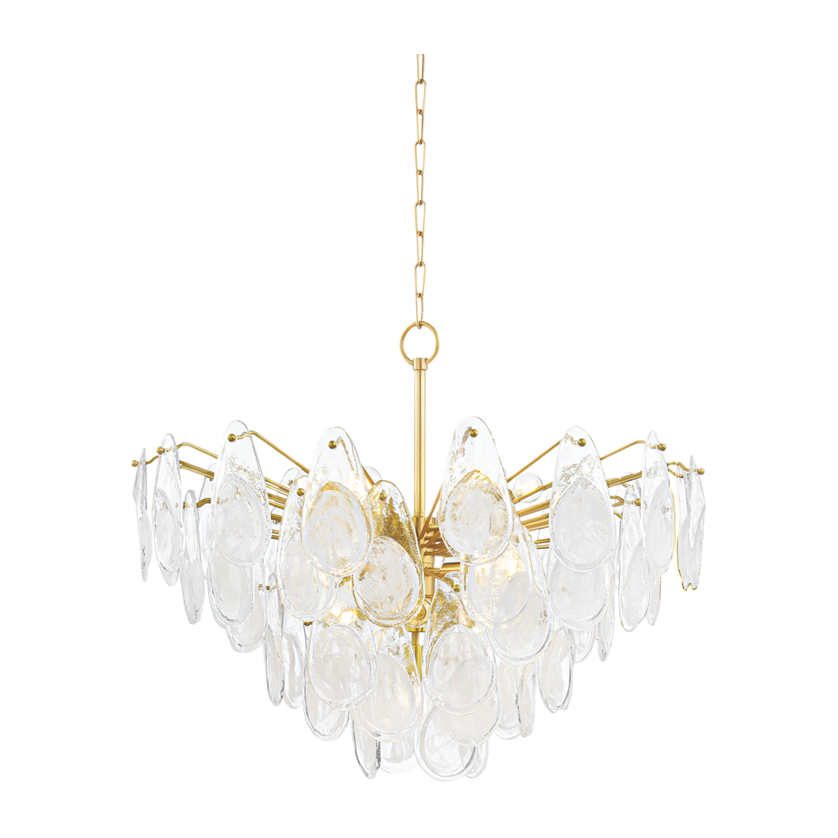 Hudson Valley Lighting Darcia 15 Light 35.75 inch Aged Brass Chandelier Ceiling Light