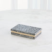Global Views Black White Terrazzo Box