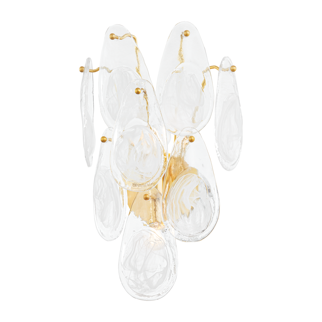Hudson Valley Lighting Darcia 2 Light 13.75 inch Aged Brass Wall Sconce Wall Light