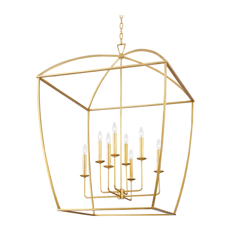 Hudson Valley Lighting Bryant 8 Light 34 inch Lantern Ceiling Light