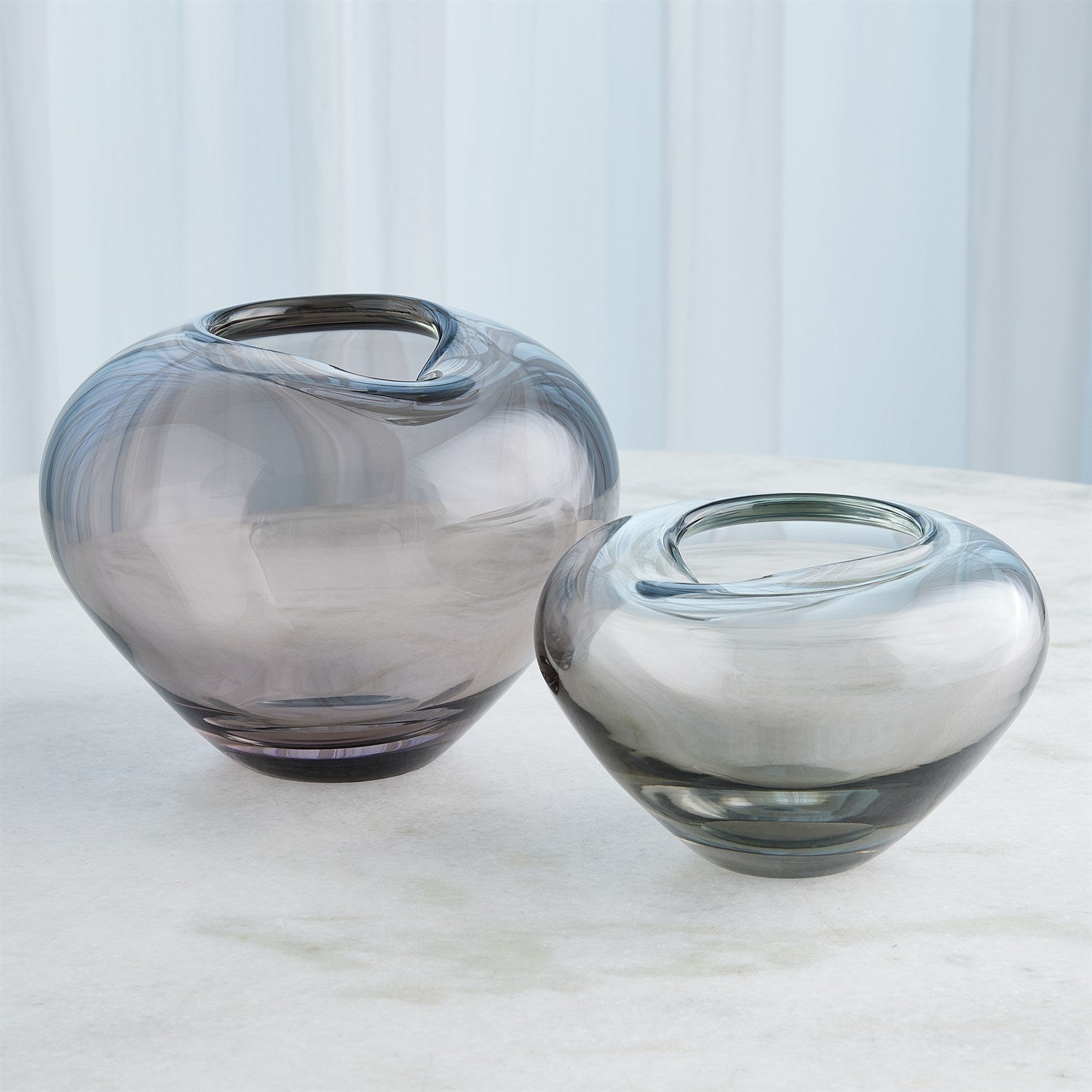 Global Views Grey Undulating Vase