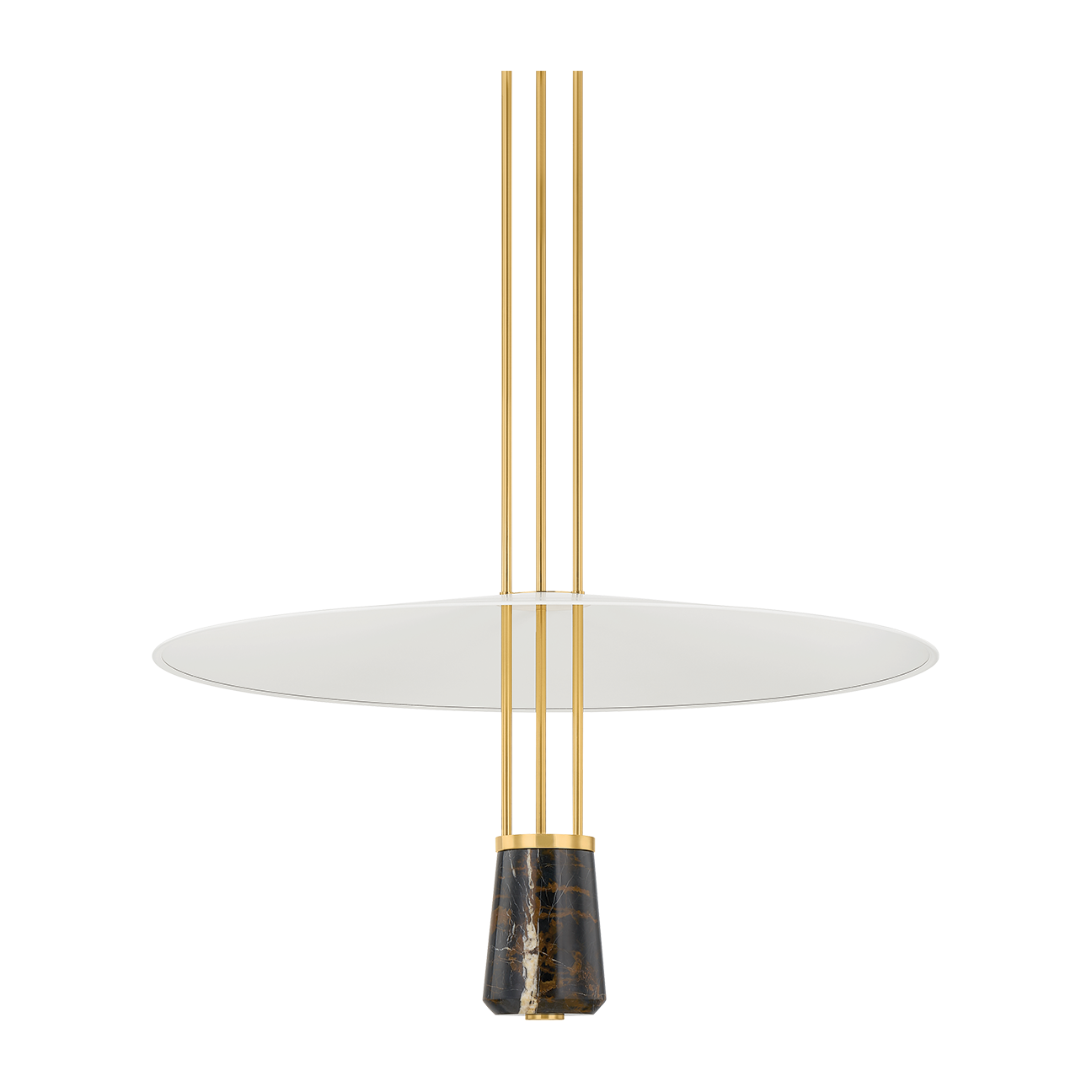 Hudson Valley Lighting Barnegat 1 Light 36 inch Aged Brass/Soft White Pendant Ceiling Light