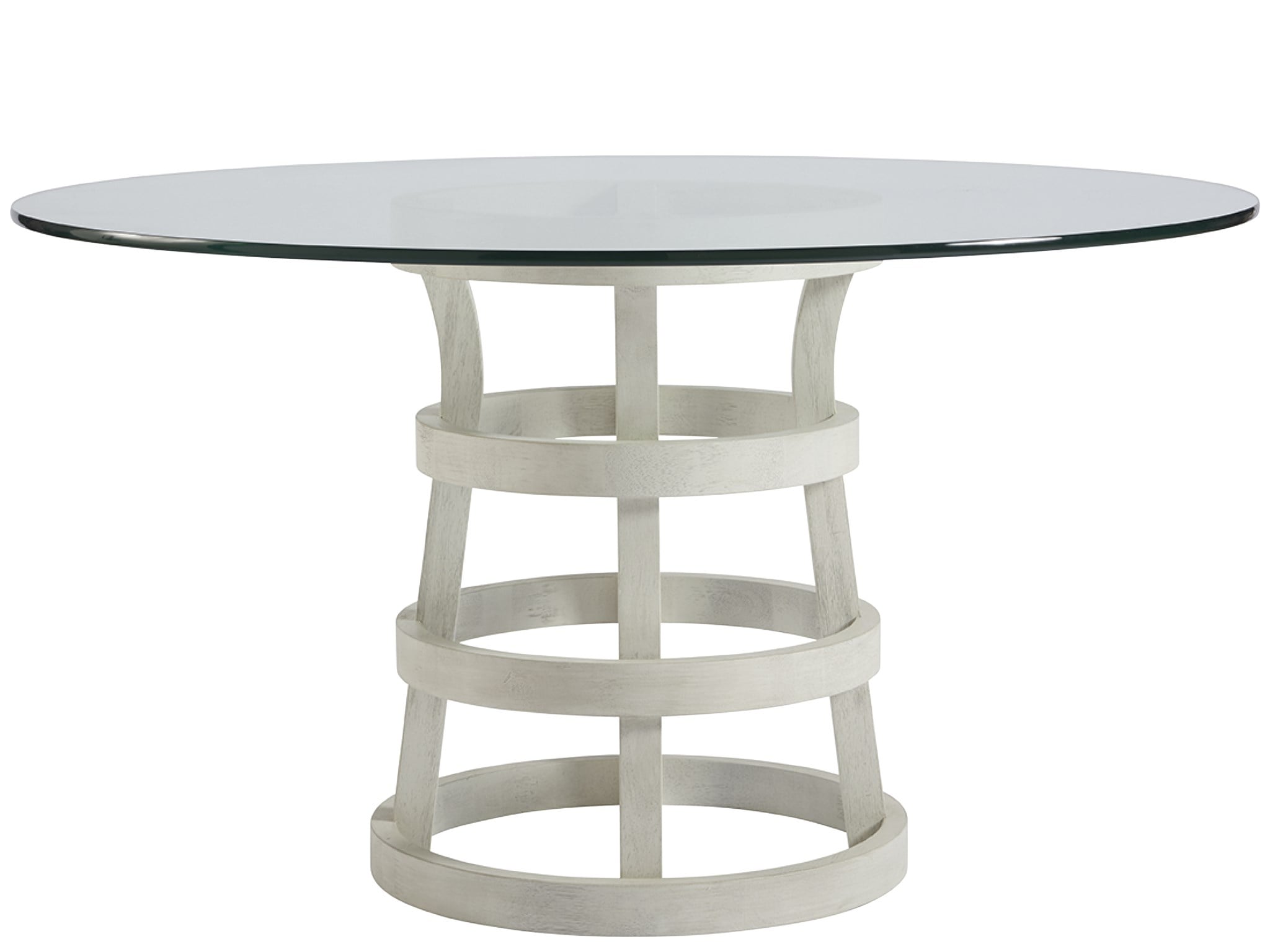 Universal Furniture Coastal Living Round Dining Table with Glass Top