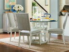 Universal Furniture Coastal Living Round Dining Table with Glass Top