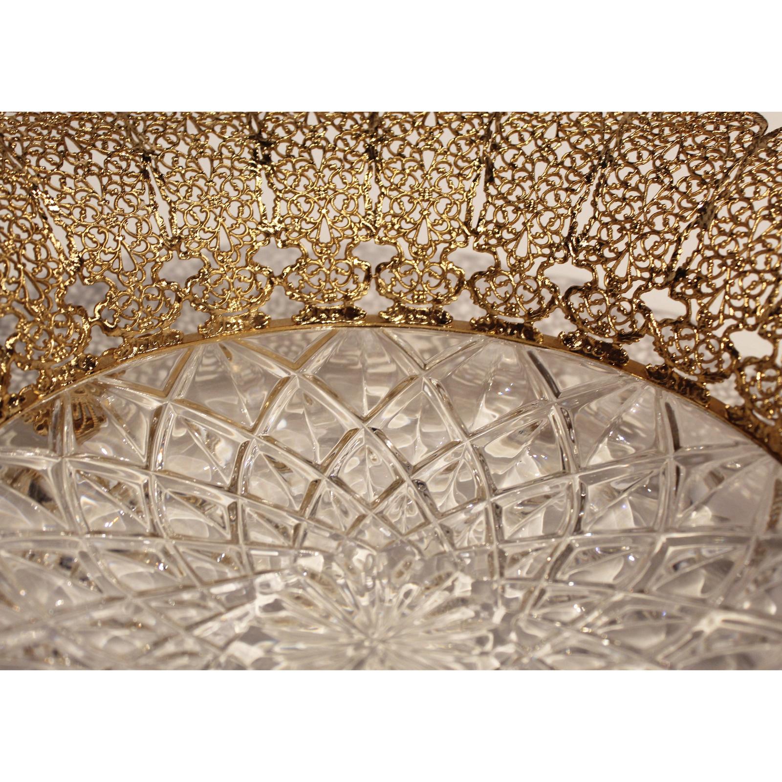Maitland Smith Carved Crystal Bowl