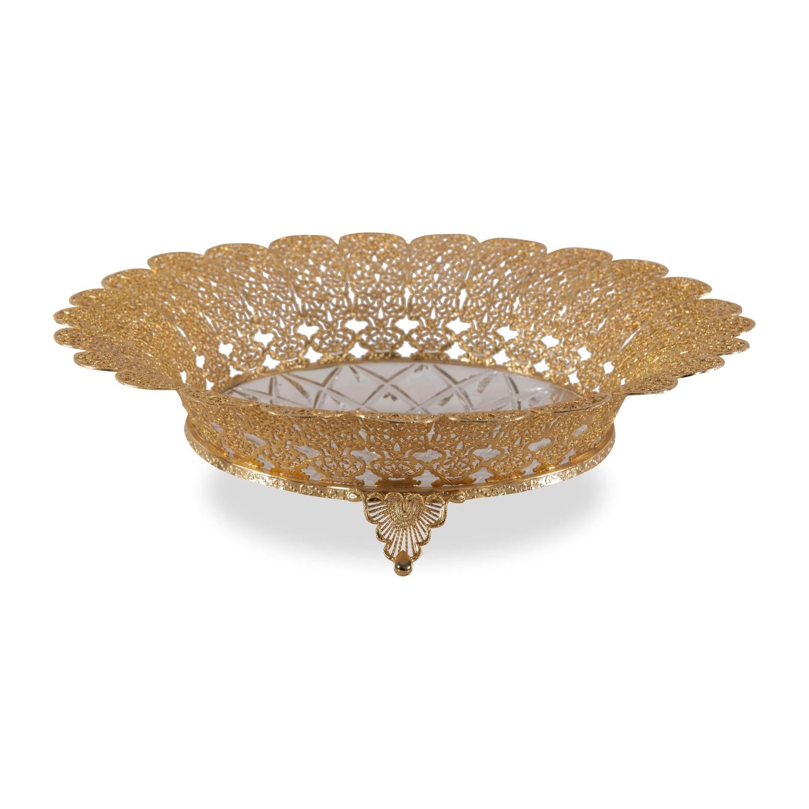 Maitland Smith Carved Crystal Bowl