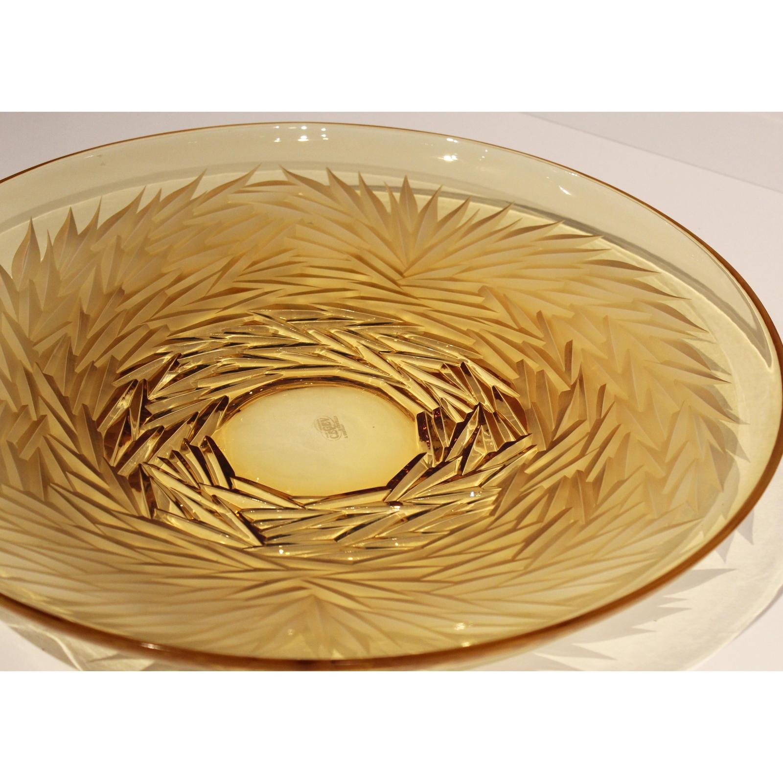 Maitland Smith Large Crystal Serving Dish