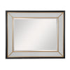 Maitland Smith Painted Glass Mirror With Gold Details